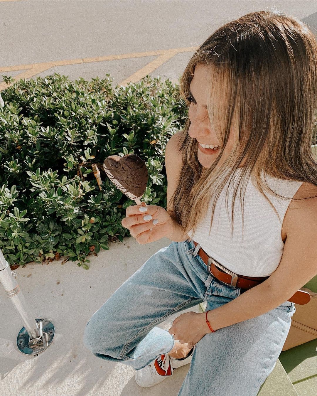 Y Jessi Rodríguez se disfruta pasear, pero siempre al último grito de la moda.