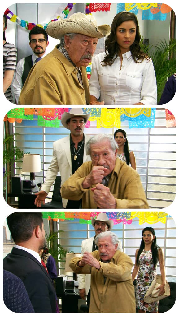 ¡Cálmese don Porfirio! No es para tanto, sabemos que se la da el box, pero no es necesaria la violencia.