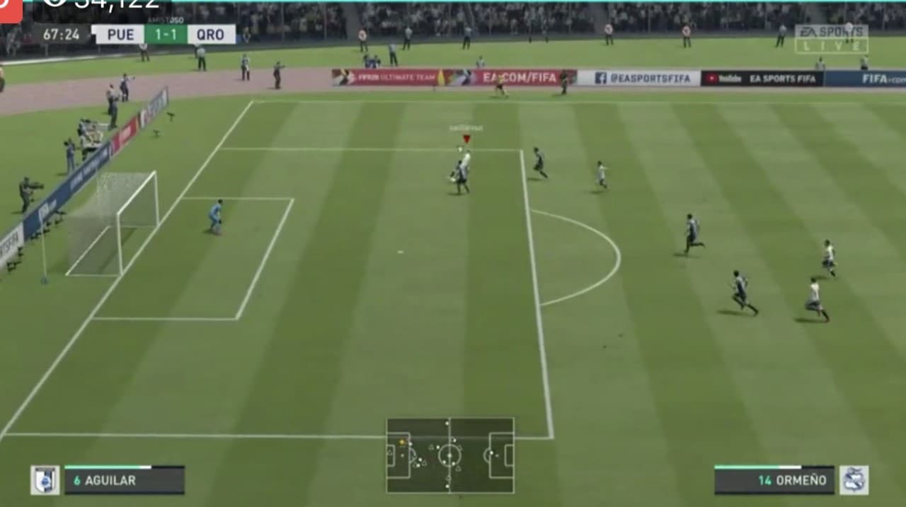 Jimmy Gómez le pone fin a la racha ganadora del Puebla de Santiago Ormeño.