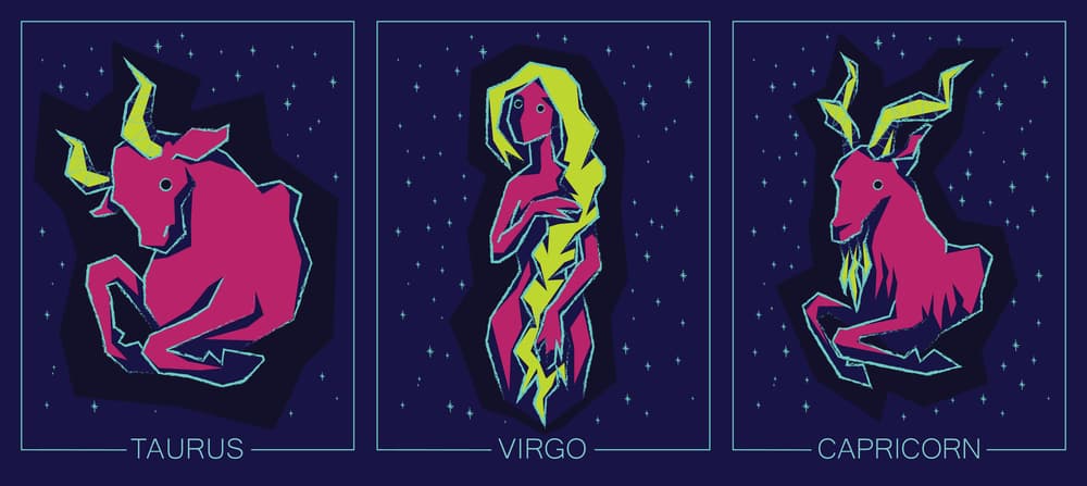Los signos del elemento tierra están conformados por Capricornio, Tauro y Virgo y como el resto de los otros grupos de signos, que están agrupados por los elementos de aire, agua y fuego, suelen contar con rasgos o características similares que los hacen más compatibles entre sí, por lo que forman el mismo grupo - los telúricos.