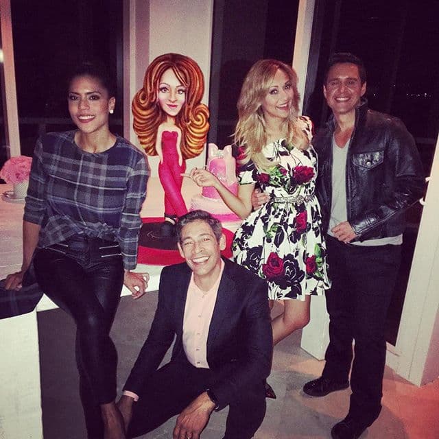 Francisca, Johnny y Ale no podían faltar al festejo de su hermanita.