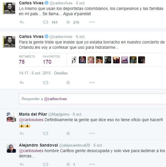 Y destacó que esa noche, lo único que tomó fue agua de panela.