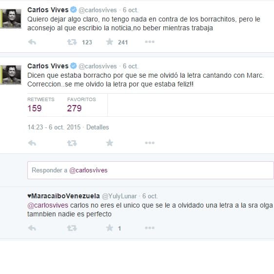 Y remató diciendo que no tenía nada en contra de los borrachitos, pero aconsejó a la persona que lo tachó de borracho que no beba mientras trabaja. ¡Qué fuerte!