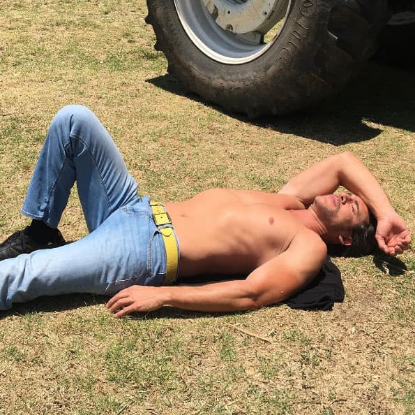 Jorge Aravena es otro de los que muestra sus músculos en las redes sociales.