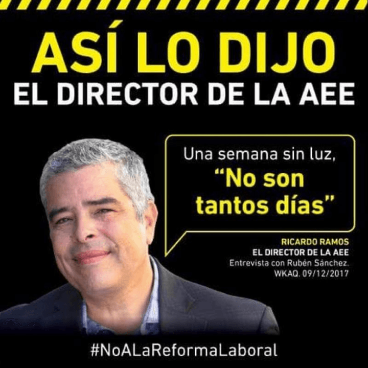 Para no llorar, los puertorriqueños han decidido reírse por la falta de electricidad que sufren desde hace dos semanas tras el paso del huracán Irma y las que les faltan ahora que el huracán María se acerca a la isla.