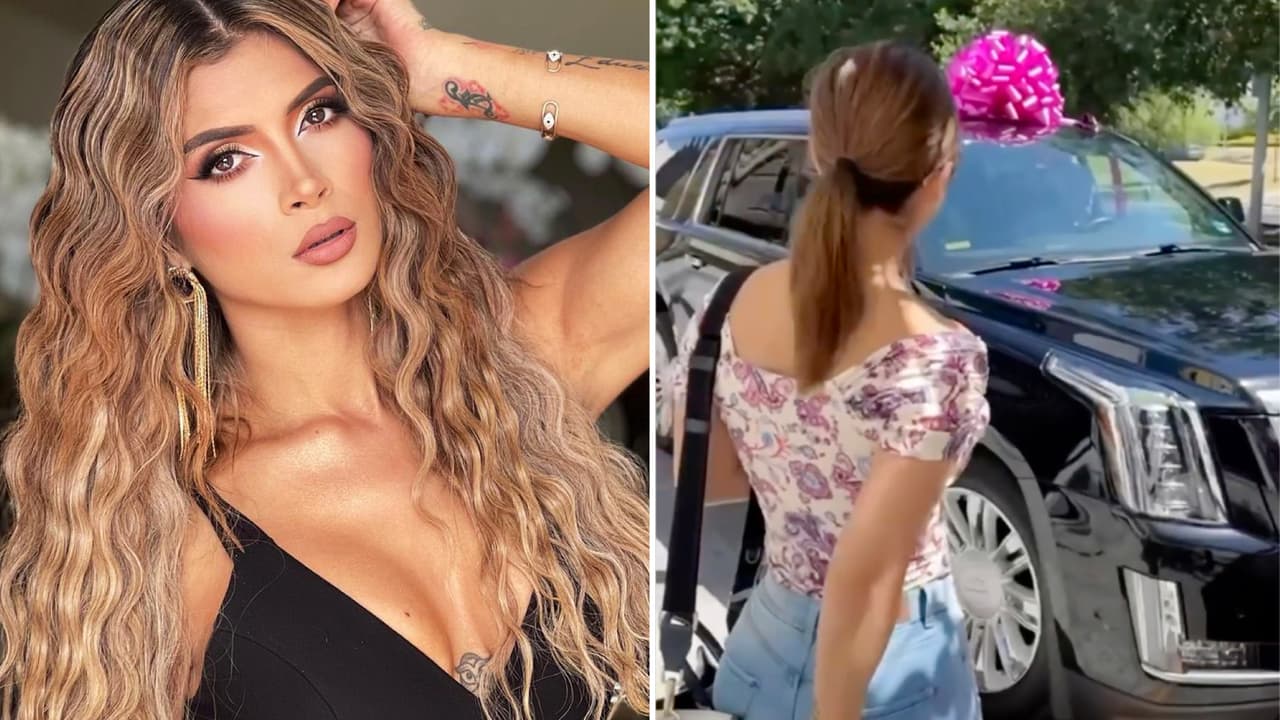 Edwin Luna le regala otra camioneta a Kimberly y ella solo dice "ni modo, me toca andar en ella"