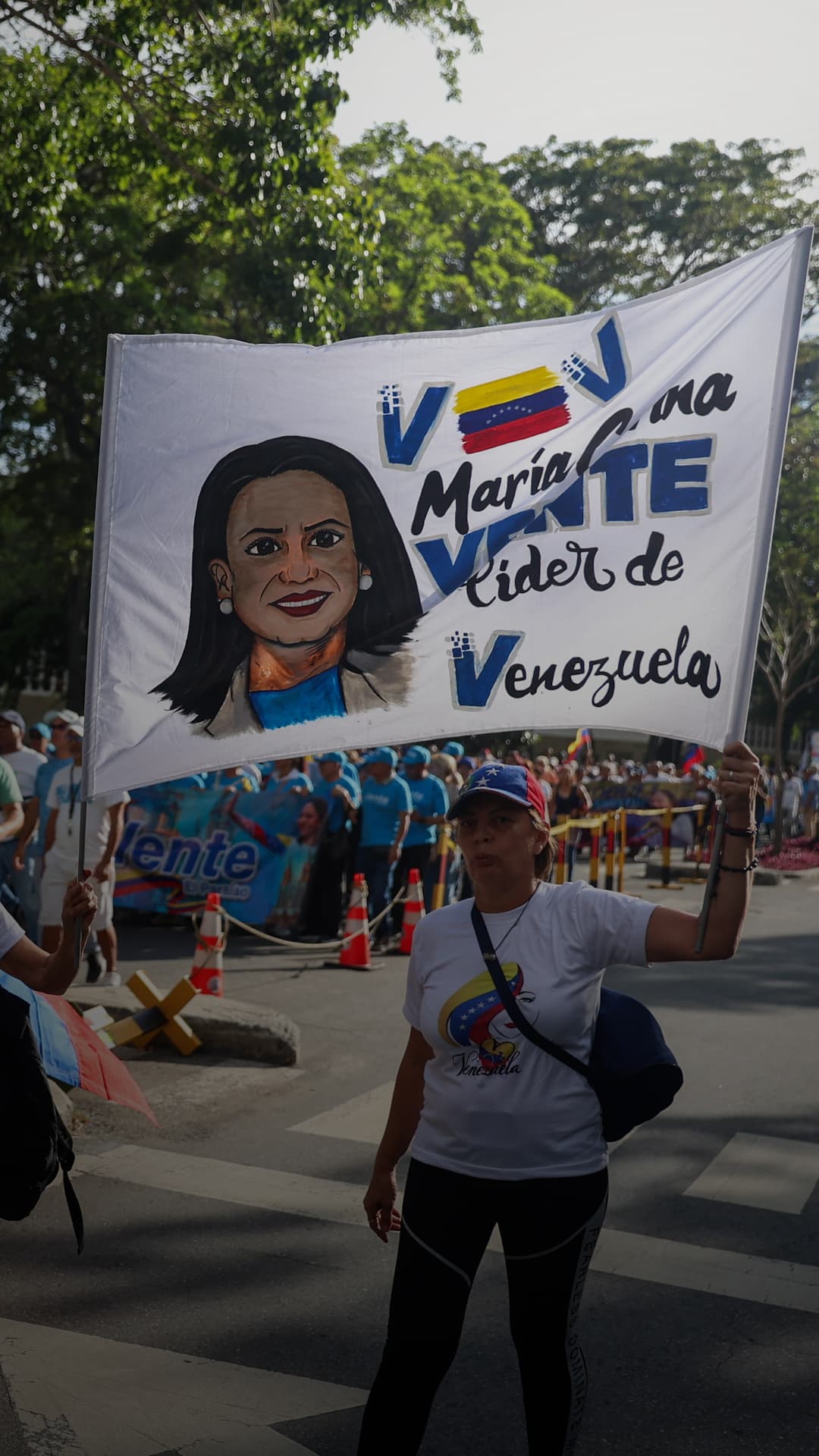 Simpatizantes de María Corina Machado exigen una fecha exacta de las próximas elecciones presidenciales