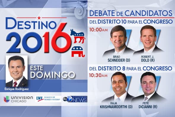 Univision Chicago, ABC 7 y la Liga de Mujeres Votantes de Illinois se unen para transmitir tres debates electorales