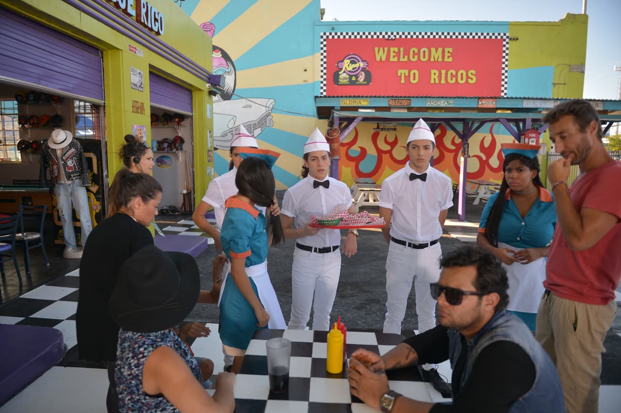 Alex y Gabriel estuvieron muy atentos a las instrucciones del director.