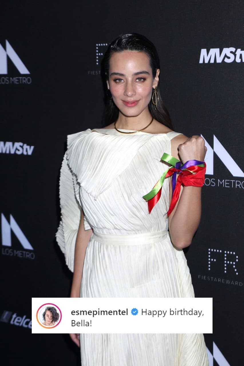 <b>Esmeralda Pimentel </b>se sumó a la lista de famosos que le mandaron buenos deseos.