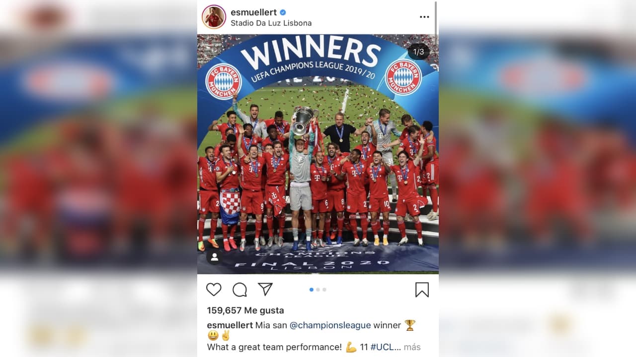 Bayern derrota 0-1 al PSG en la final de la UEFA Champions League, y los alemanes inundan las redes sociales con las celebraciones del sexto título.