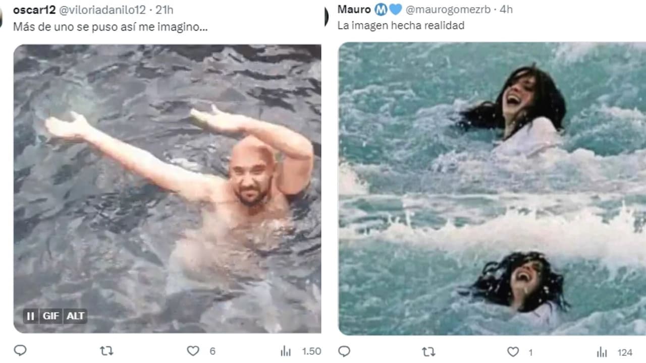 El río de vino hizo reaccionar a Internet