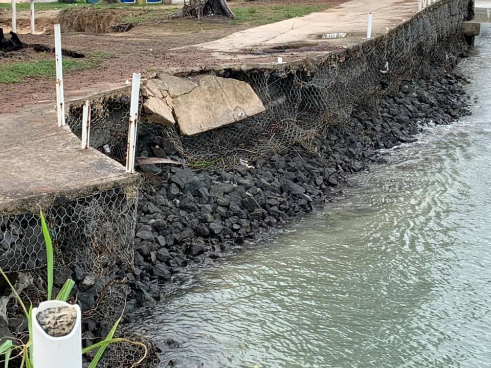 Erosión costera en Luquillo.