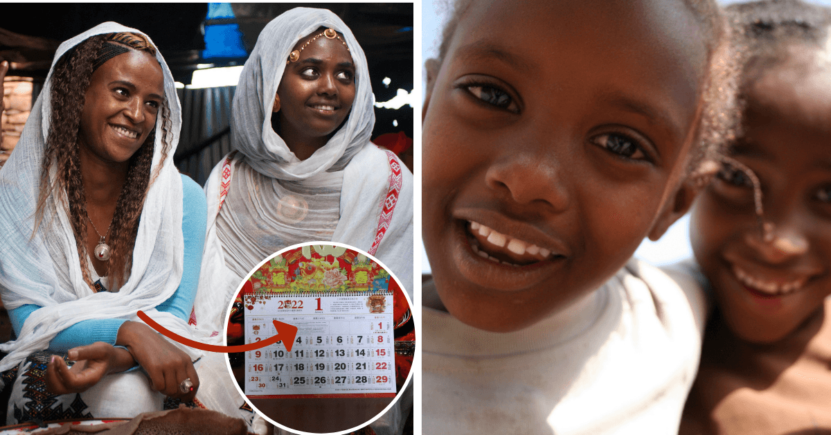 El calendario de Etiopía es completamente diferente, ellos viven en el 2014 por esta razón