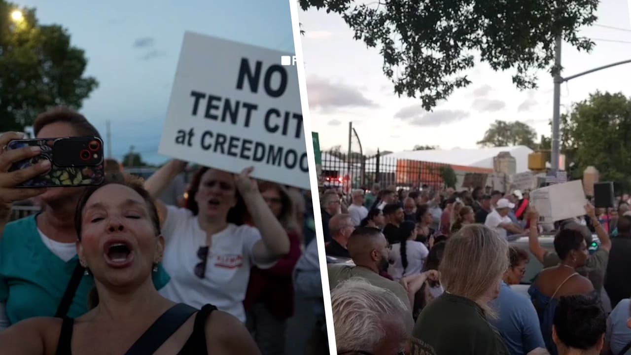 Vecinos de Queens se oponen a que la Ciudad albergue a inmigrantes en Hospital Creedmoor