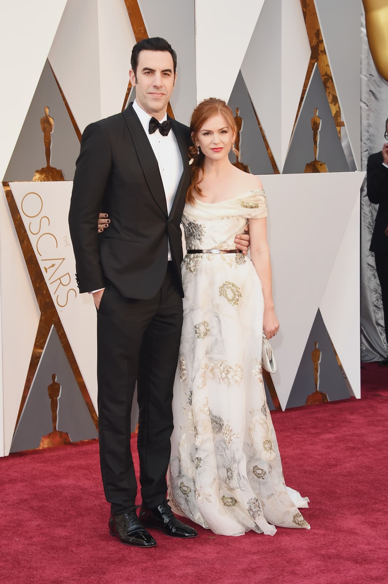 Sacha Baron Cohen y la linda Isla Fisher.