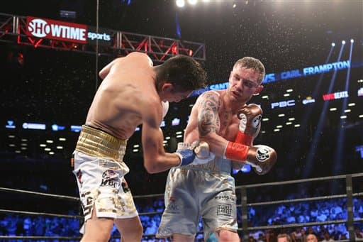 Carl Frampton venció a Leo Santa Cruz por decisión mayoritaria y le arrebató el título pluma AMB.