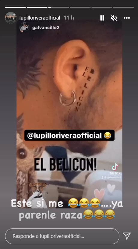 Un usuario completó 'Beli' con 'El Belicón!' frase de la canción 'Soy el belicón', tema de regional mexicano que interpreta la agrupación Peso Pluma, la cual habla del narcotráfico.
<br>