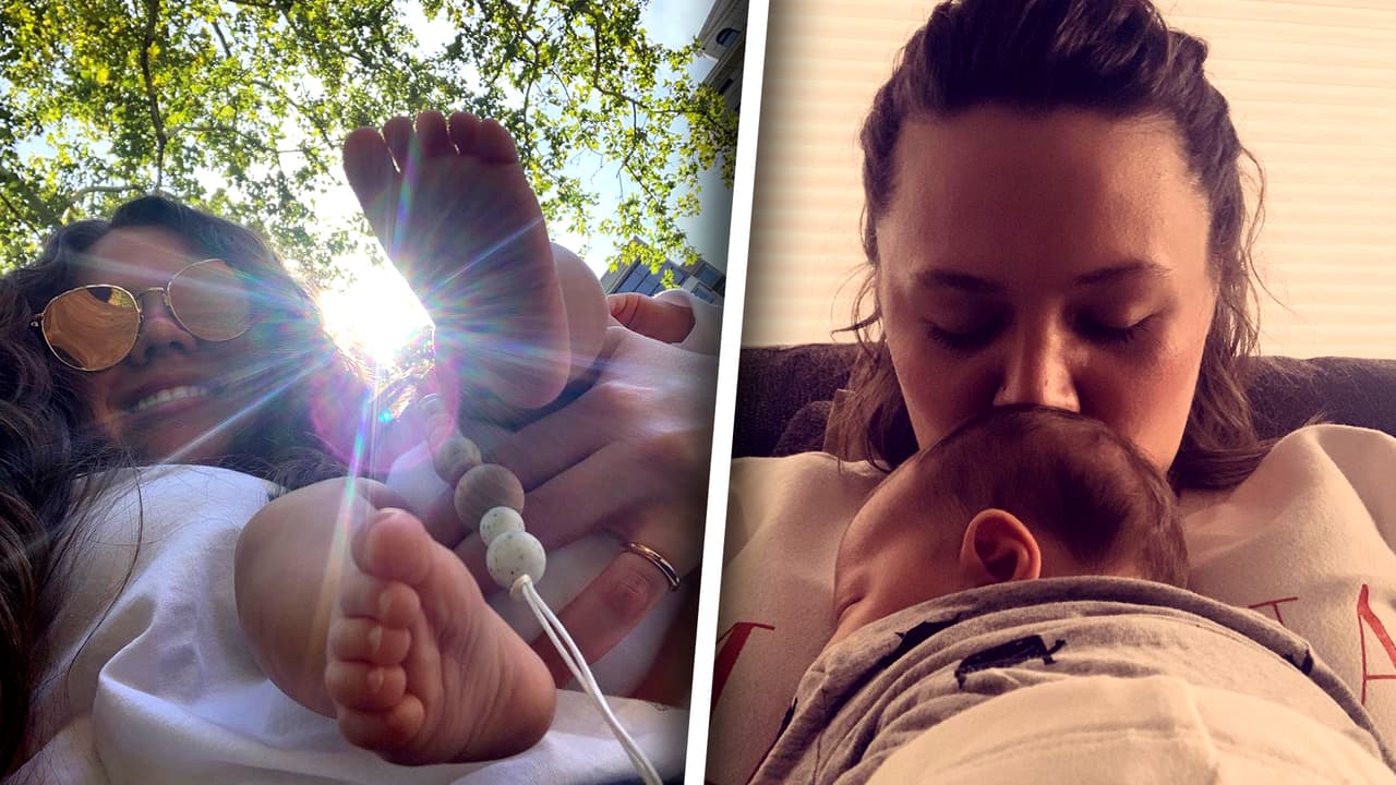 Jesse muestra de frente a su sobrina Noah (y no se parece nada a su hermana Joy)