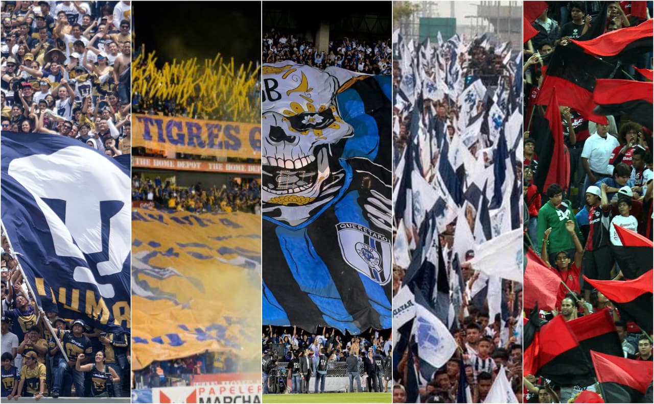 Estas son las cinco aficiones más imponentes del futbol mexicano.