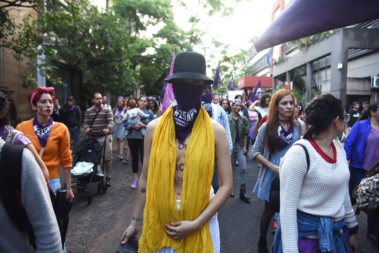 En Asunción, Paraguay, también salieron a las calles.