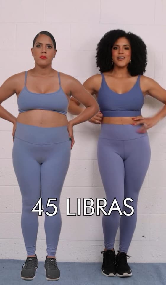 Francisca mostró su antes y después tras adelgazar 45 libras.