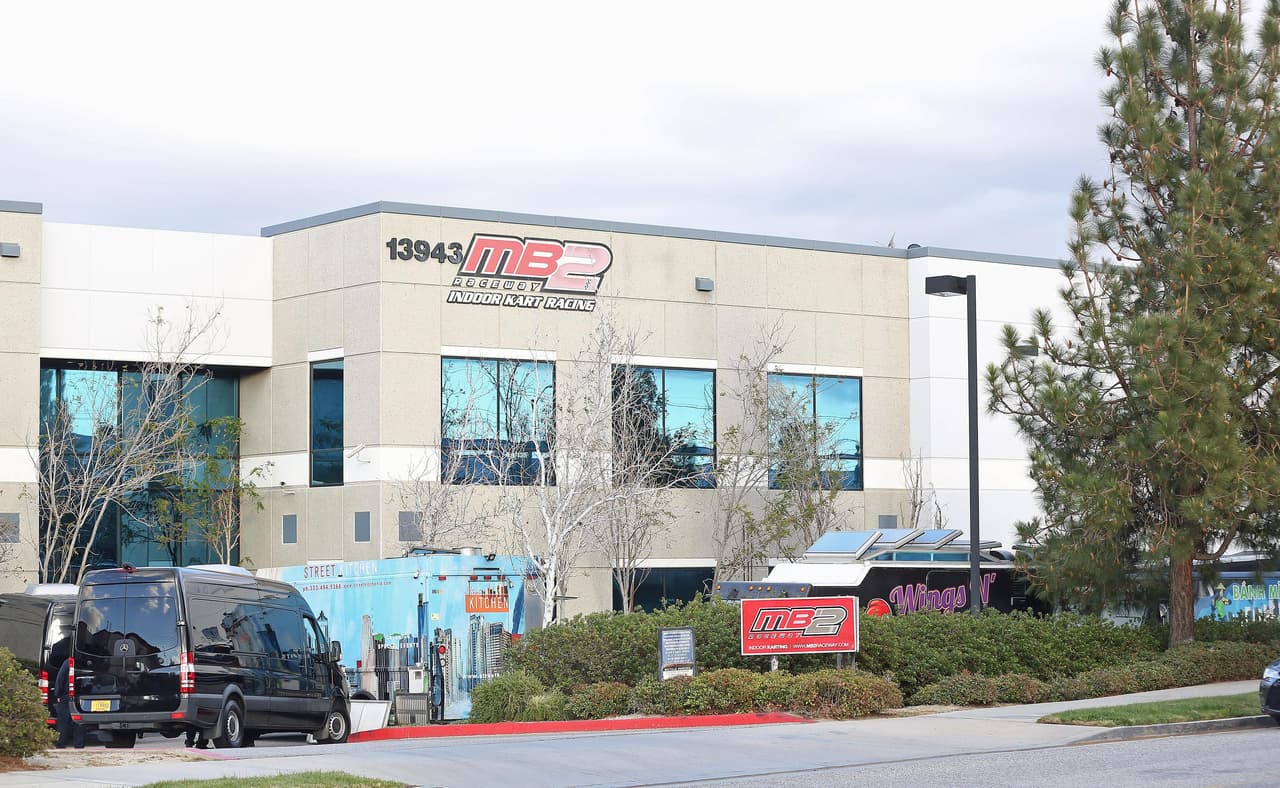 La fiesta principal de Justin Bieber fue en la pista de go-karts 'MB2 Raceway', la cual estuvo cerrada al público general durante todo el día.