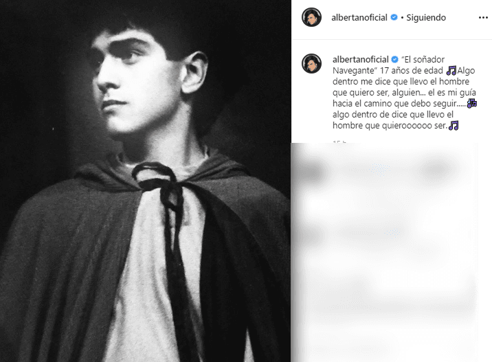En una segunda publicación, Ariel sorprende con su jovial apariencia en sus inicios como actor. “’El soñador navegante’ 17 años, algo dentro me dice que llevo el hombre que quiero ser, alguien… el es mi guía hacia el camino que debo seguir, algo dentro me dice que llevo el hombre que quiero ser”, agregó en la descripción. 
<br>