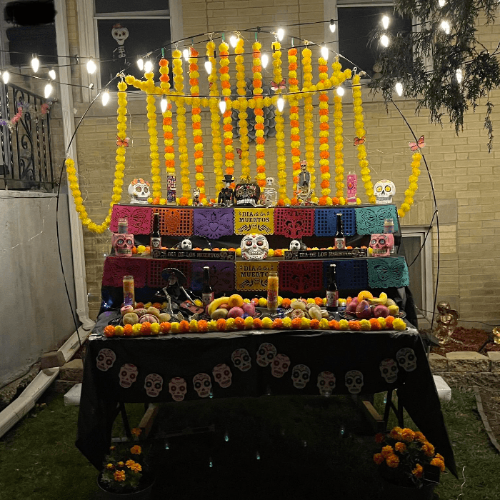 "Recordando a mis seres queridos".