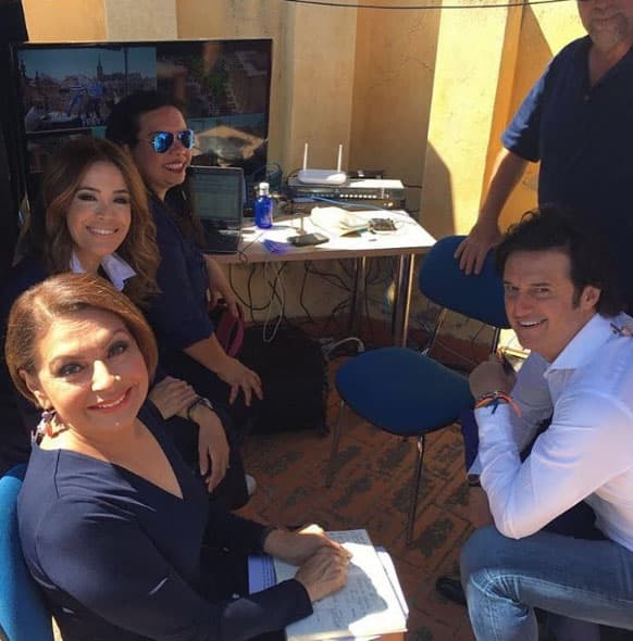 Todos listos para el segundi día de la cobertura de Semana Santa en Despierta América. (Abril 11, 2017)