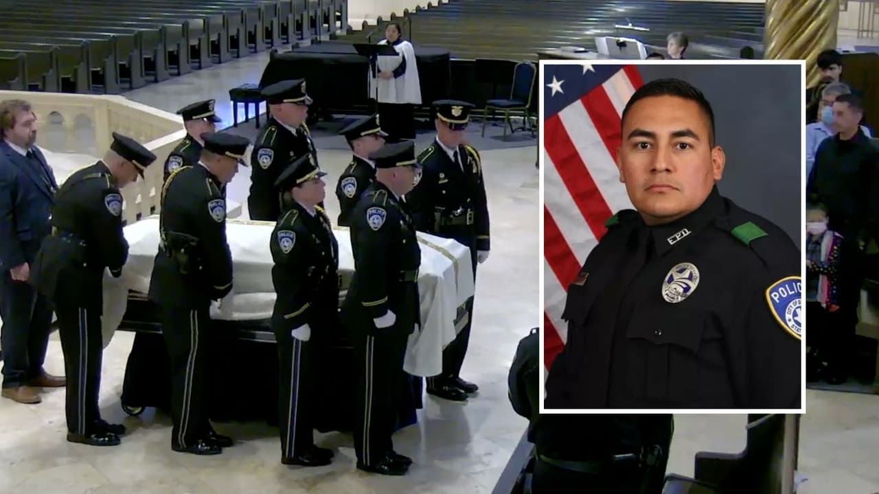 Despiden con misa al oficial Alex Cervantes que murió en choque causado por presunto conductor ebrio