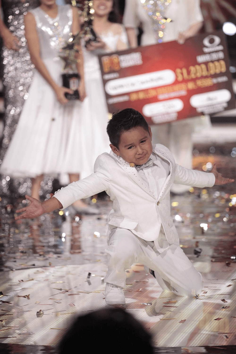 La carrera de Giovani como celebridad de la televisión apenas inicia, y será en el programa que lo vio nacer como estrella.