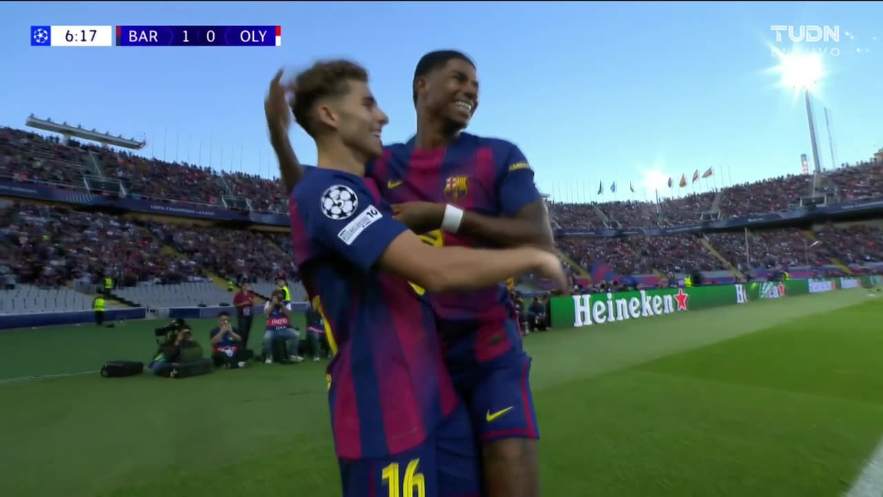 ¡Que golazo! Imperdible jugada de Lamine Yamal que Fermín manda al fondo de las redes