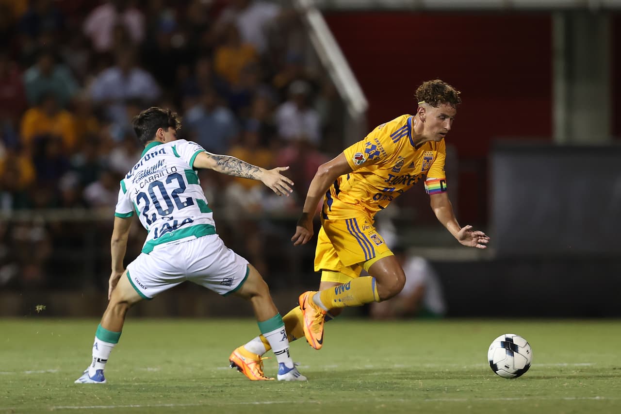Con goles de Harold Preciado (doblete) y Correa, Santos derrotó a Tigres, que solo descontó gracias a Juan Pablo Vigón, en el partido amistoso de pretemporada.