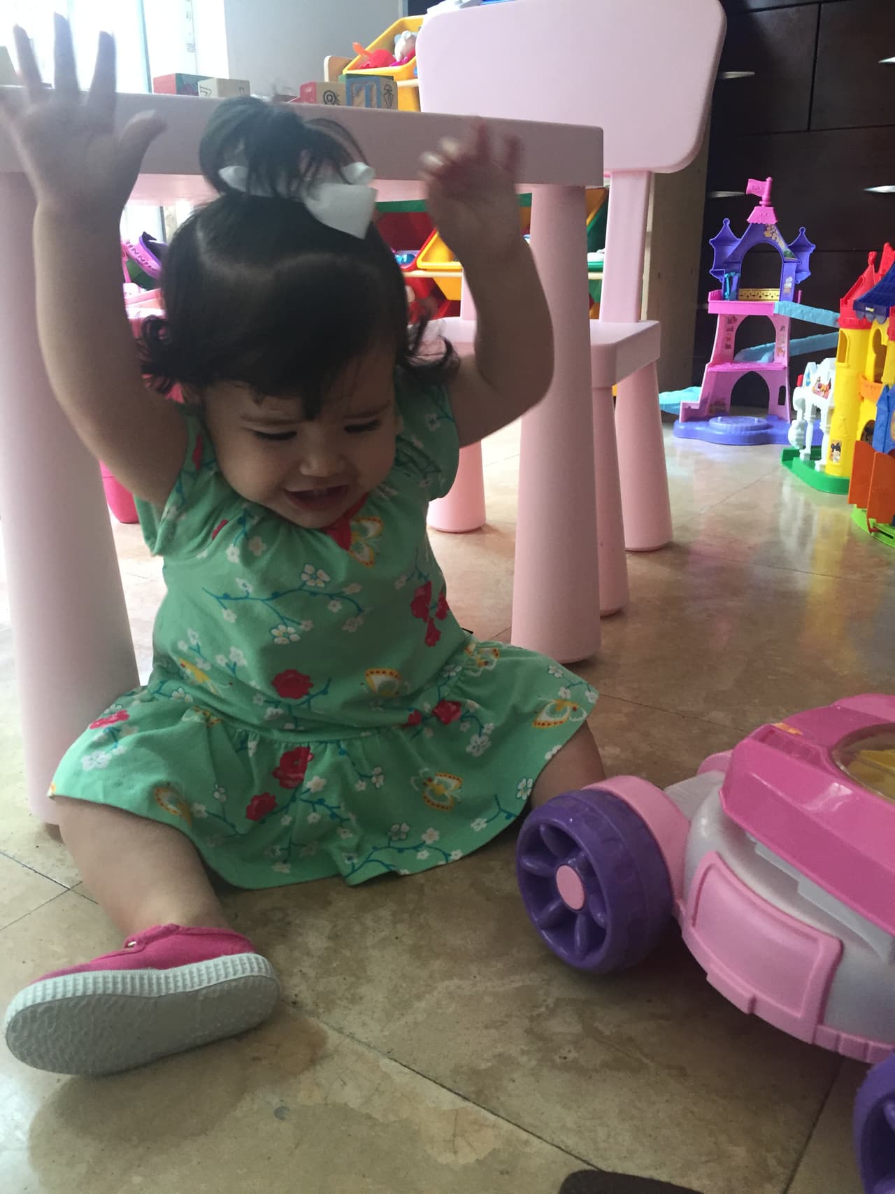 Nos encanta ver a Giulietta en acción, es una niña feliz y llena de amor.