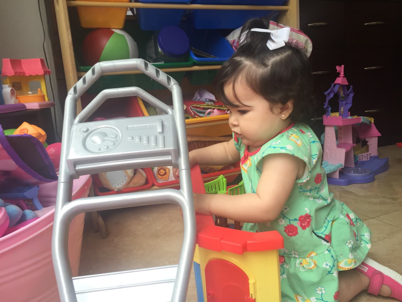 Las cámaras de Despierta América le siguieron los pasos a esta inquieta chiquitina.