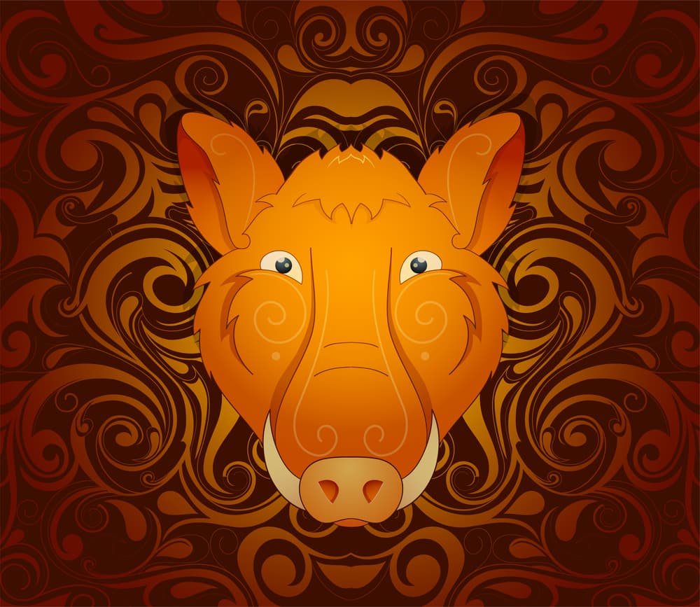 El Mes del Jabalí en el horóscopo chino se extiende desde el 23/24 de octubre hasta el 22/23 de noviembre –según tu latitud y longitud geográficas - y coincide con el signo zodiacal Escorpión, aunque no necesariamente implica que todos los nativos del signo Escorpión sean del signo del Jabalí aunque podría ser así si coincidieren la fecha y año de nacimiento.