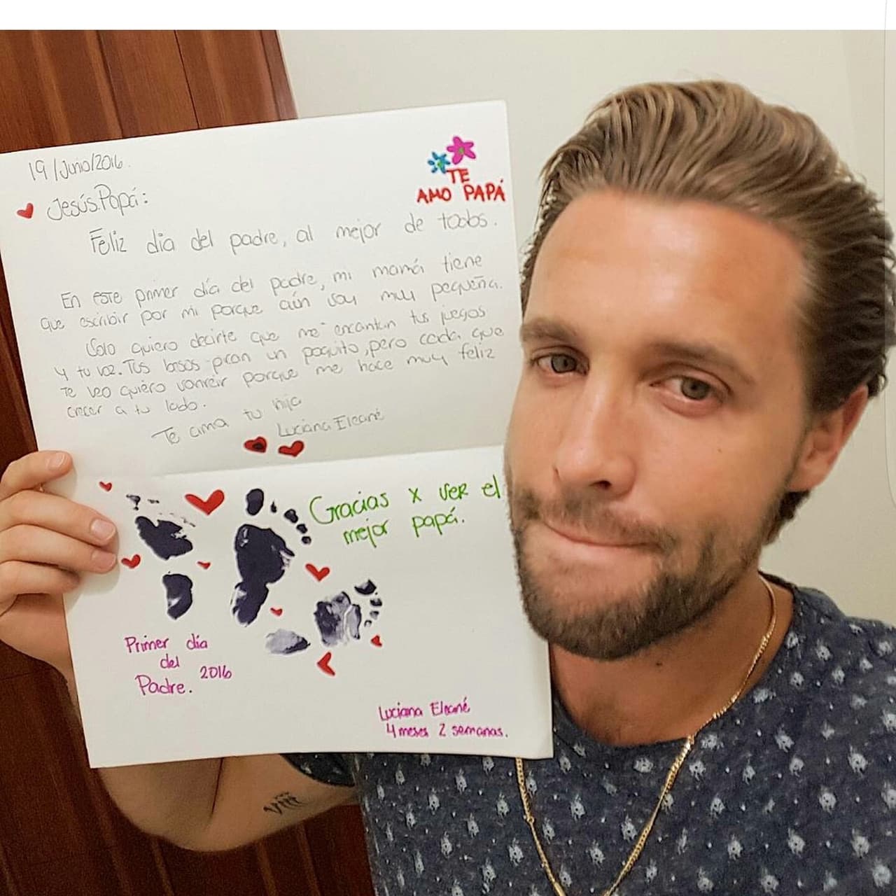 Además es súper amoroso, ¡confesó que lloró con esta carta!