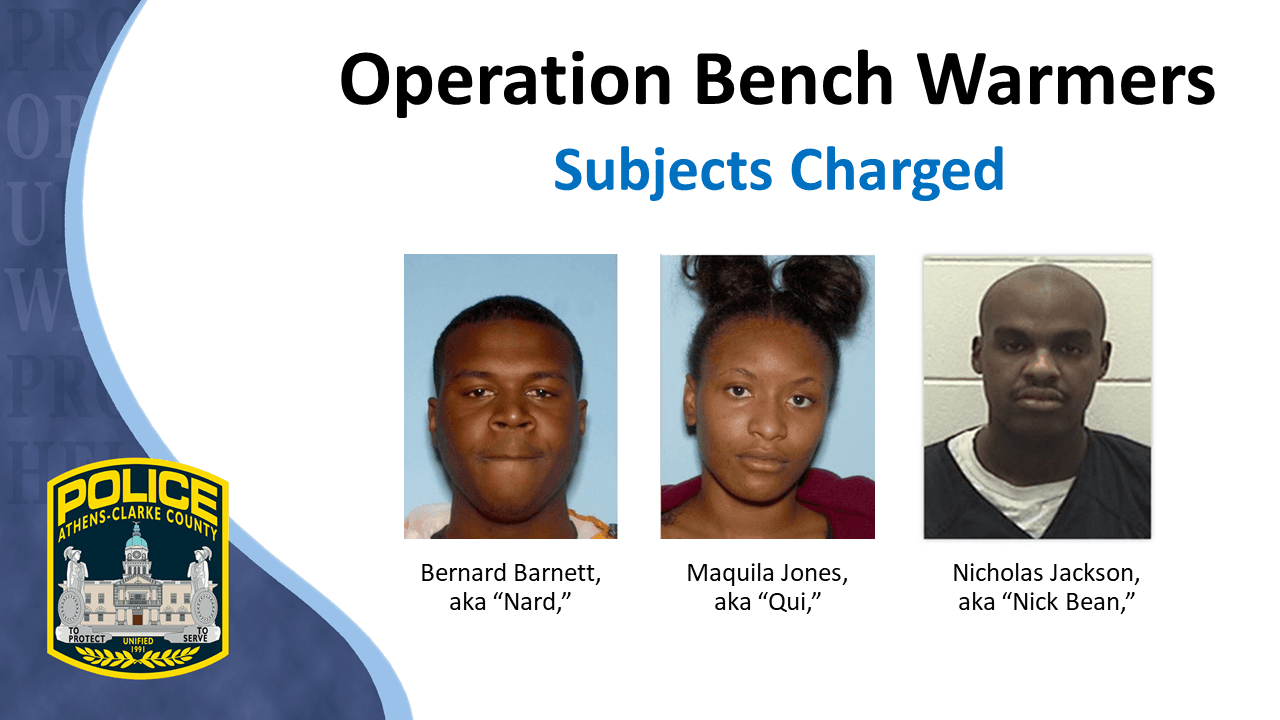 Bernard Barnett, Maquila Jones y Nicholas Jackson.