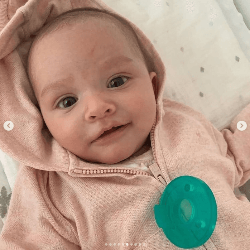 La pequeña Victoria nació el 31 de diciembre de 2020.