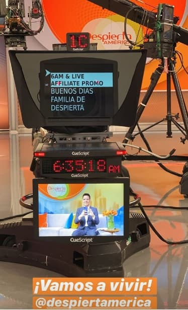 Raúl González al pie de cañón y así lo vimos despertando a la audiencia de Despierta América.