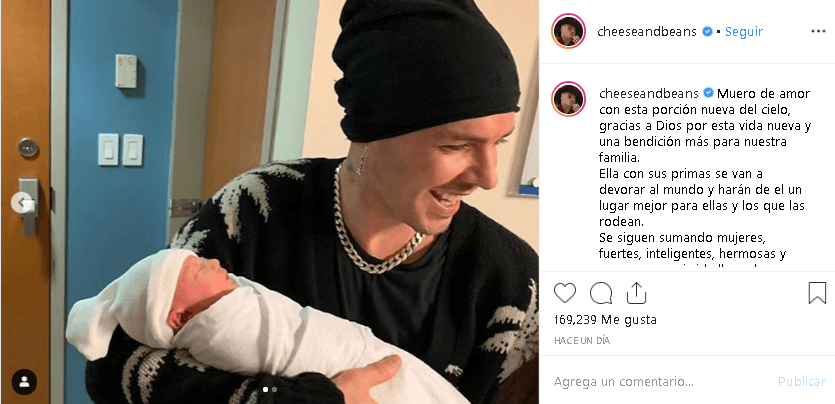 “Gracias a Dios por esta vida nueva y una bendición más para nuestra familia”, continuó Jesse en las primeras líneas de su mensaje.