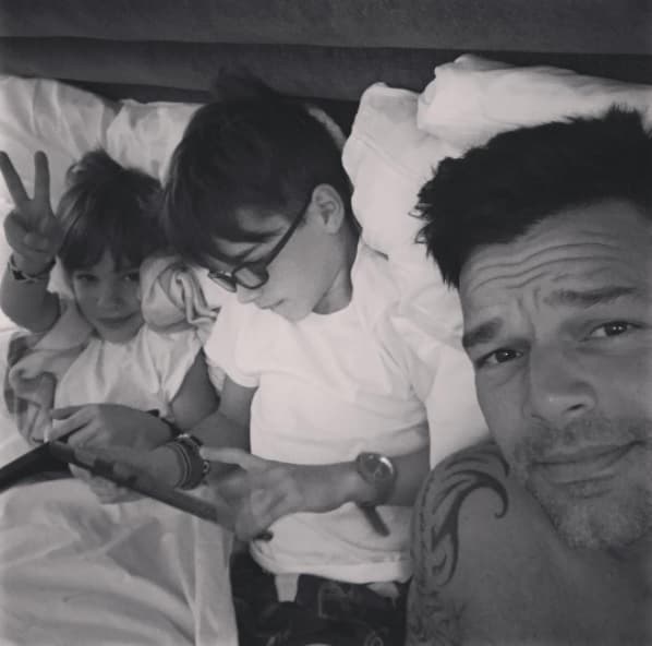 Para Ricky Martin esta es la mejor forma de amanecer: "Una forma perfecta de despertar".