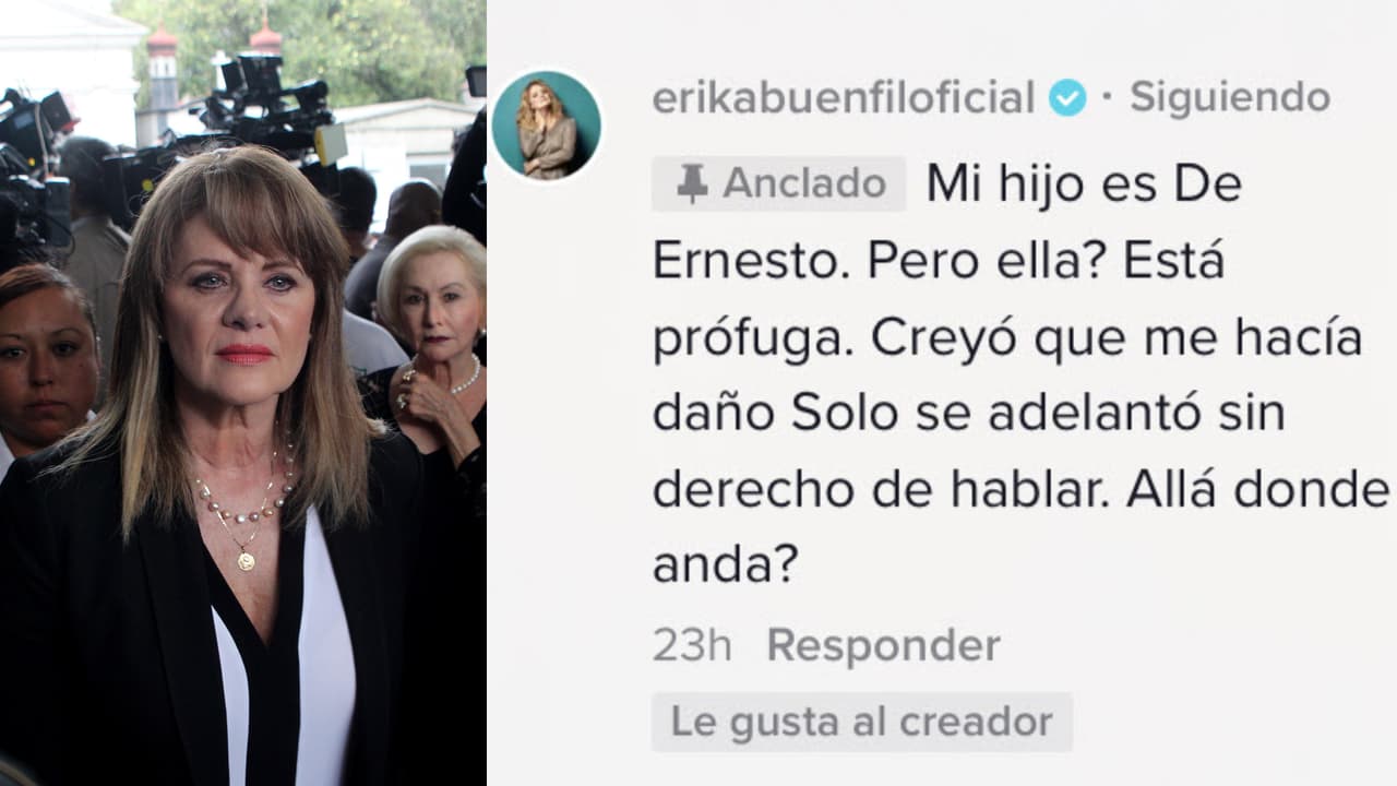 Erika Buenfil reacciona ante situación de Inés Gómez Mont.