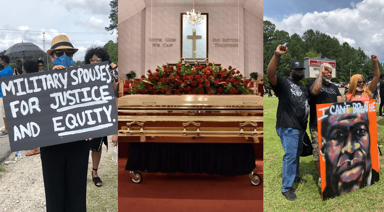 Carolina del Norte despide a George Floyd durante una emotiva y multitudinaria capilla ardiente