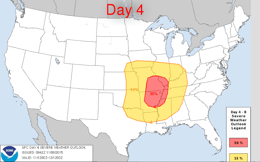 Alertan sobre probabilidad de potentes tornados en Arkansas y Missouri