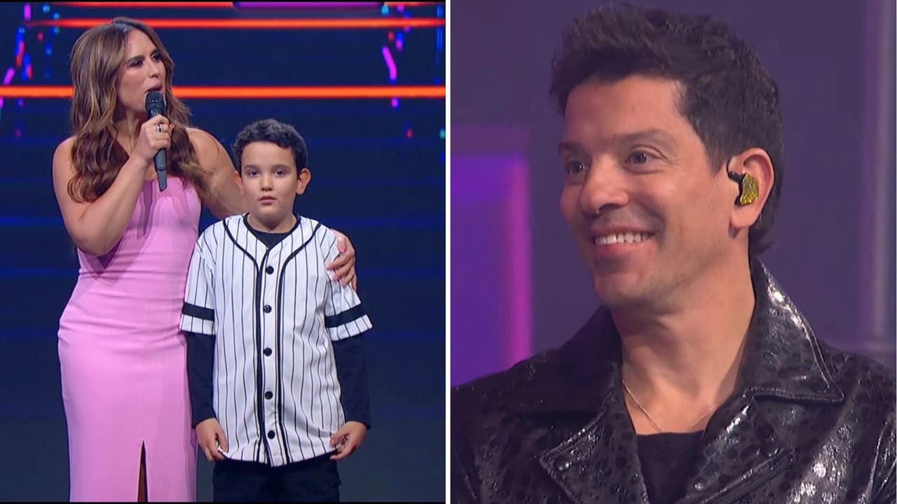 Yahir y su hijo Ian en 'Juego de Voces'
