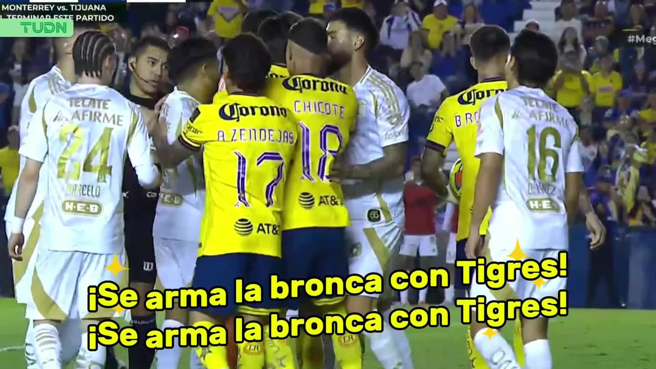 ¡Se arma la bronca en el partido de Tigres!
