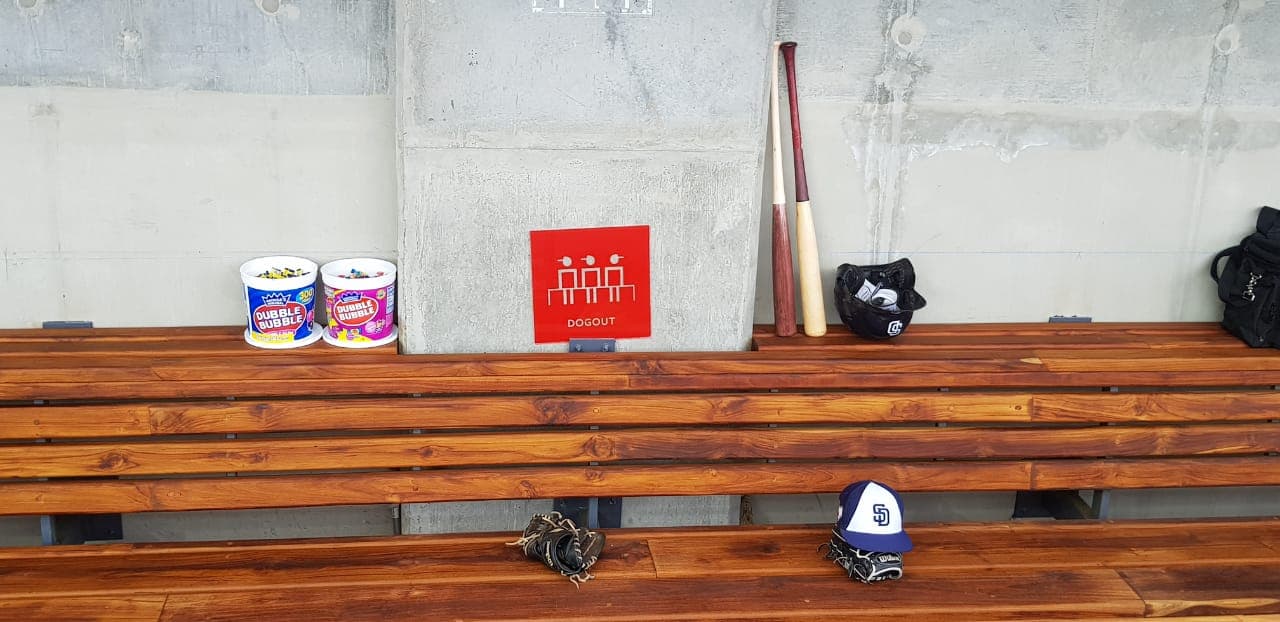 Este es uno de los dougout del Estadio Alfredo Harp Helú, nueva casa de los Diablos Rojos del México que es inaugurada este sábado.