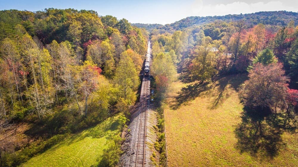 Puedes dar un paseo en el Blue Ridge Scenic Railway, que atraviesa el Bosque Nacional Chattahoochee a lo largo del río Toccoa. El tren restaurado lleva a los pasajeros en un viaje de cuatro horas entre el norte de Georgia y Tennessee con una escala para almorzar.